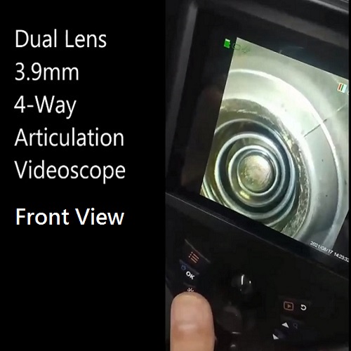 IP65 Waterproof 5.1" Screen DVR for Dual Lens 4 Way boreoscope